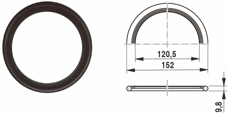Artikelbild 1 des Artikels „BOSCH Ersatzteil TTNR: 63043454 Dichtring 120x152x10mm everp “