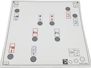 BOSCH Ersatzteil TTNR: 8738211831 Aufkleber Verbindungen