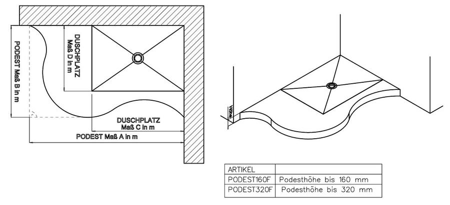 Artikelbild 2 des Artikels „Schedel Podest MULTISTAR Freiform, Höhe bis 16cm Freiform | Höhe bis 16 cm“