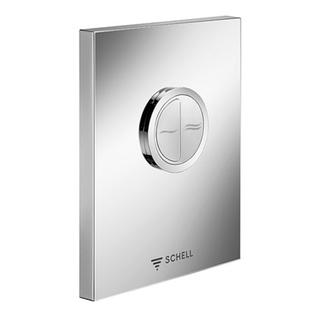 Schell WC-Betätigungsplatte EDITION ECO 124x153,5x12mm, Kunststoff, verchromt