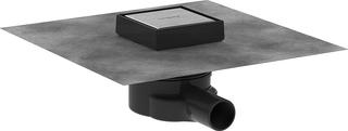 hansgrohe Punktablauf RainDrain Point Komplettset, 100x100mm, Edelstahl finish
