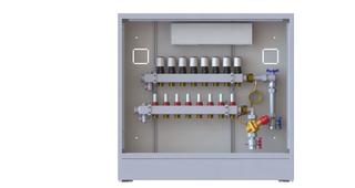 Danfoss Wohnungsstation UnoFloor Comfort 7 HK, Mont re, UP, mit Tür und Rahmen