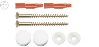 ASW WC-Befestigung WCK-M, Typ 210 6x80mm, Kappen verchromt