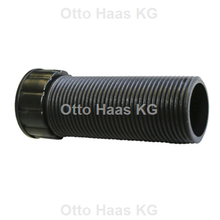 HAAS Gewinde-Verlängerung 1" AG/IG, 96mm, f PE-UP-Siphon, PP, sw