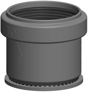 ATEC Enddeckel PolyTop DN 60, mit Muffe