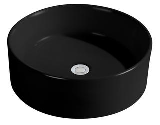 FORMAT Plus Aufsatzwaschtisch SlimRim mattschwarz, 46x16cm