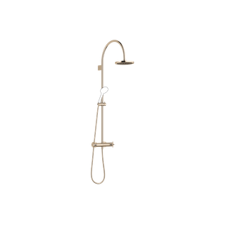 Dornbracht Duschgar. VAIA S-Pipe FlowRe. Stichm. 150mm, Ausl. 452mm, Champagne