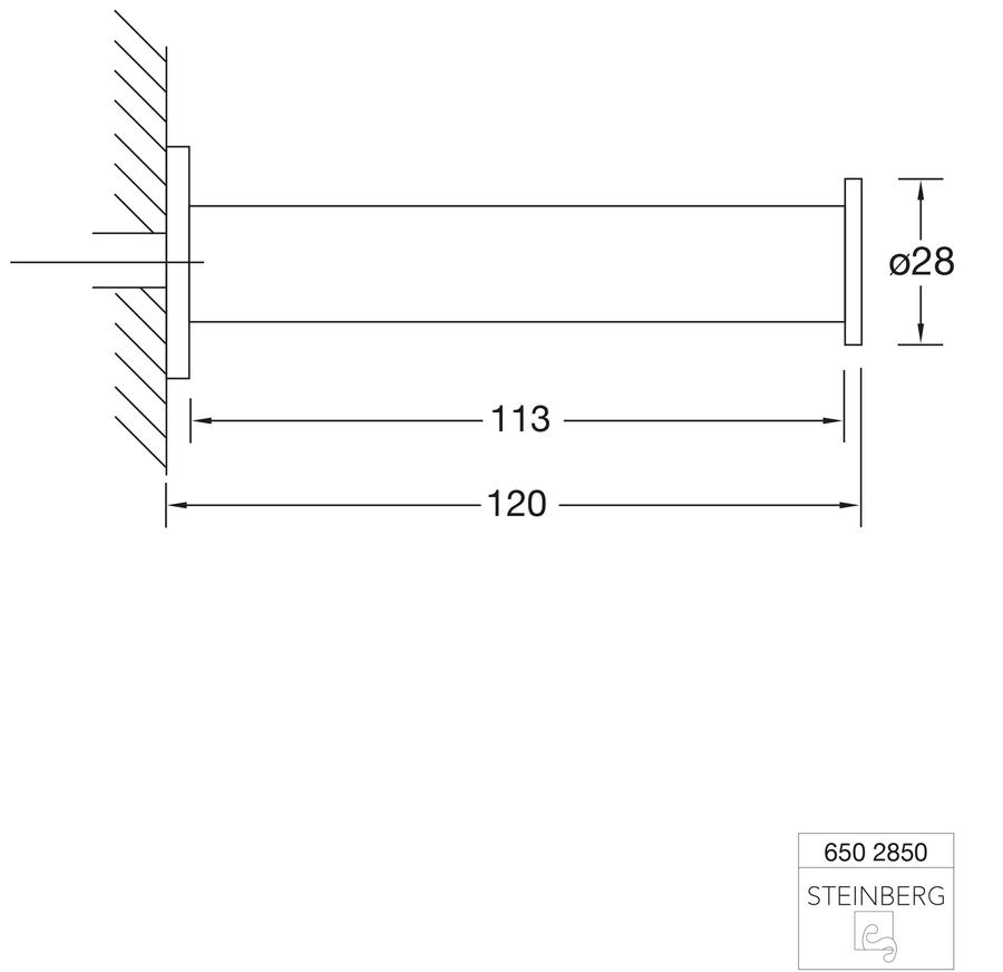 Artikelbild 2 des Artikels „Steinberg Reservepapierhalter Serie 650 Messing, chrom chrom“