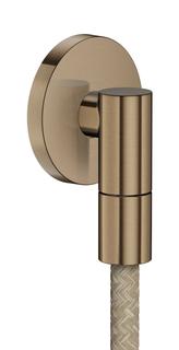 hansgrohe Wandanschl. Axor W. outlet F m Rückflussverh., rund, brushed bronze