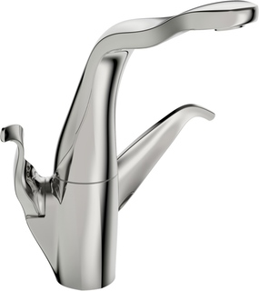 Hansa Spt-Elek-Arm. ALESSI Swan by HANSA schwenkbar, Ausladung 181mm, chrom