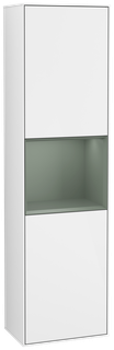 V&B Hochschrank Finion 41,8x151,6cm, l, Rg Ol m La, glo wh. Lac