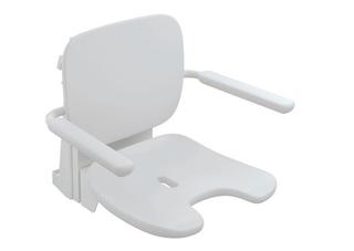 HEWI Einhängesitz Premium 802 LifeSystem für Frankreich/Schweiz, höhenverstellbar, Rücken-/Armlehne, Hygieneausschnitt