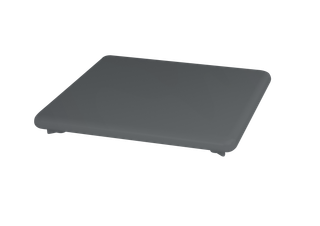 Kaldewei Ablaufdeckel CONOFLAT KA 120 INVISIBLE GRIP, warm grey85, emailliert