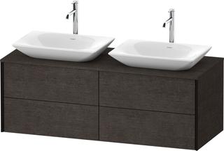 DU WTU wandhängend XViu 509x1400x550mm 4SK,Schwa.M./Eiche D.g./ES Ahorn l.