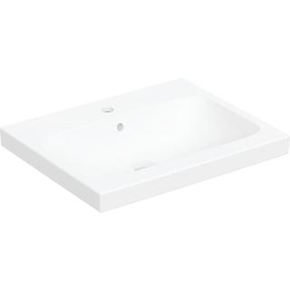 Geberit Aufsatz-Waschtisch iCon Light 60x48cm, HL mit., m ÜL, weiß-alpin/matt
