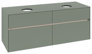 V&B Waschtischunterschrank Collaro 140x54,8x50cm, f 2 WT, LED 10,4 W, soft
