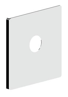 SH ROSETTE FÜR UP BRAUSEARMATUR 180 MM ECKIG F. 35 KARTUSCHE, CHR