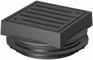 ACO Aufsatzstück Wal-Selecta DN 100, Guss, Schlitzrost, verschraubbar