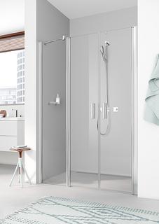 Kermi Pendeltür Pega mit Festfeld 150x200, si gl ESG SR Are C Cl, li, a DW