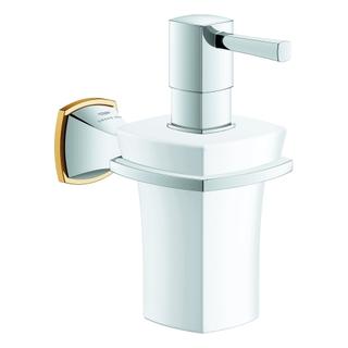 GROHE Halter Grandera mit Keramik-Seifenspender, chrom/gold