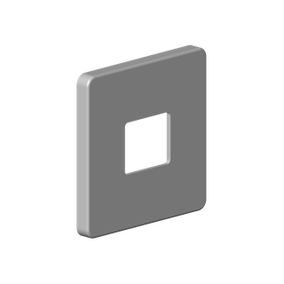 DO Rosette ERSATZTEILE 092771011 131 x 12,5 x 131 mm Dark Platinum gebürstet