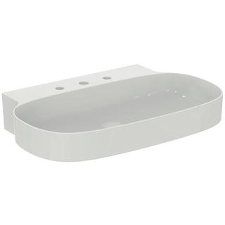 IS Waschtisch Linda-X 75x50x13,5cm, 3 HL, o Ü, gs, we. IP