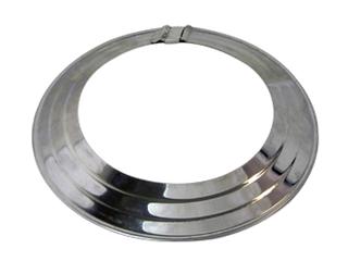 Rosette ALU verstellbar, mit Klammer, Edelstahl