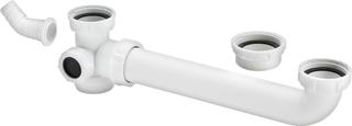 Viega Ablaufverbindung 794 G 1 1/2x1 1/2x80-310mm, Kst, f Dp-Sp.