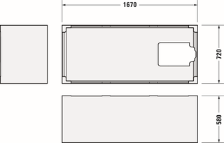 Duravit Wannenträger für Rechteck-Duschwanne, 720240