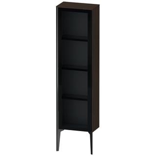 Duravit Halbhochschrank XViu 40x24x133cm, sw m, Tür re, Nussb geb.