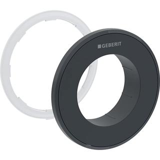 GE Typ 10 Rosette für Fernbetätigung rund, UP-Drücker, schwarz / matt