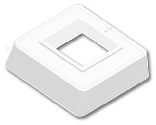 Bemm Kunststoffrosette 50x50mm, für Standrohr, weiß