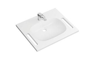 HEWI Mineralguss-Waschtischset M40 65x55cm, we, m EHM AQ1.12M10340