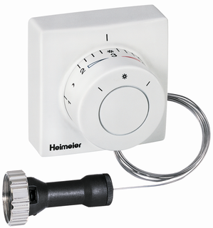 Heimeier Thermostat-Kopf F 5 m Rohr, Ferneinst. m eingeb. Fü, we.