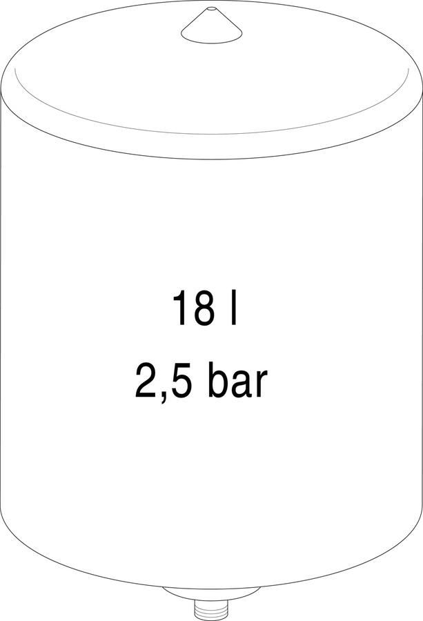 Artikelbild 1 des Artikels „BOSCH Ersatzteil TTNR: 87186689480 Ausdehnungsgefäß Solar “