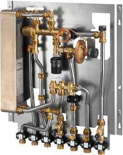 Oventrop Wohnungsstation Regudis W-HTF Leistungsb. 2, m. 15 l/m., kupfergelötet