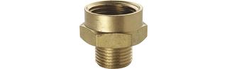 ASW Red-Verlängerung 2"x1 1/2", Messing roh, mit Sechskant