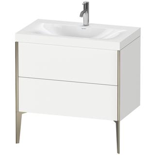 Duravit WT-Unterschrank c-bonded XViu 80x48cm, 2 AZ, 1 HL, C m, R C, we matt