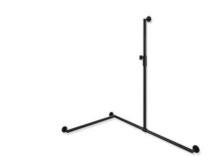 HEWI Duschhandlauf System 900 A1 1250mm, W1 947/W2 647, L, pb sw matt