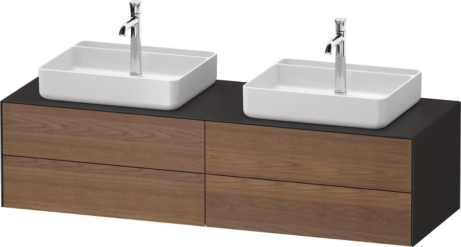 Artikelbild 1 des Artikels „Duravit WT-Unterschrank White Tulip 160x55cm, 4 L, US N gra m, E R/m B amerikanischer Nussbaum massiv/graphit seidenmatt | Eiche rechts/mit Innenbeleuchtung“