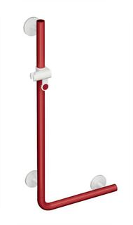 HEWI Winkelgriff System 800 K S.-lg., Hlt, St u Roset. signalw., rubin