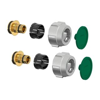 Flamco Klemmverschraubung-Set A3 16x2,2mmxG 3/4 IG EK, Messing vernickelt