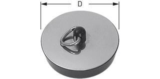 STEDO Magnet-Ventilstopfen mit Platte Edelstahl poliert