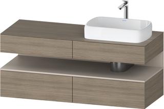 Duravit Waschtisch-Unterschrank Qatego 140x55x60cm, T m/E te, Pl, B r, Nischenb