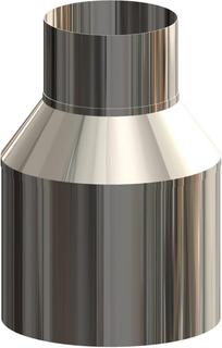 ATEC Mündungsabschluss DN 80/125, PP, Edelstahl blank