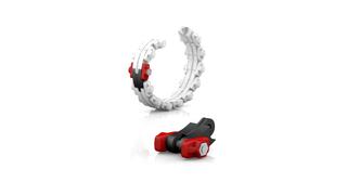 Crassus Gliederkette Typ ED GK-200, Breite 40mm, 2 bar, EPDM/V2A