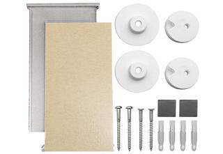ASW Druckknopfspiegelbefestigung f Sp. bis max. 6mm-1,6 m2, unsichtbar