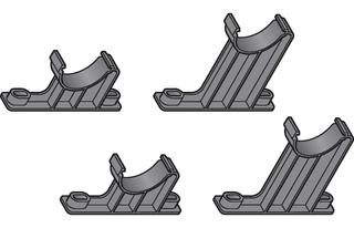 Uponor Verteiler-Halter-Set Magna für Industrieverteiler