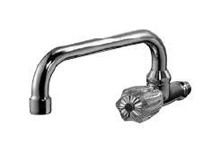 KAJA SPT-Wand-Ventil CLASSIC Acr.griff., ch, U-Ausl. 200mm, Mark. bl.