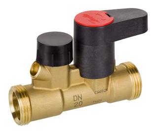 Danfoss St.absp.-/Entl.vtl. LENO MSV-S manuell, PN 20, DN 15, kv 3, G 3/4 AG